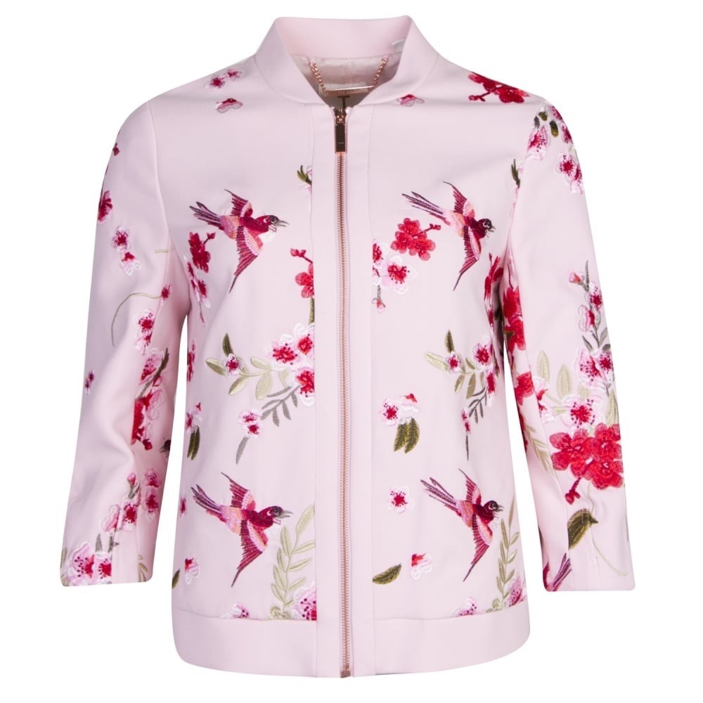 SALE!Ted Baker Leelah Blossom Bomber Jacket Size 1